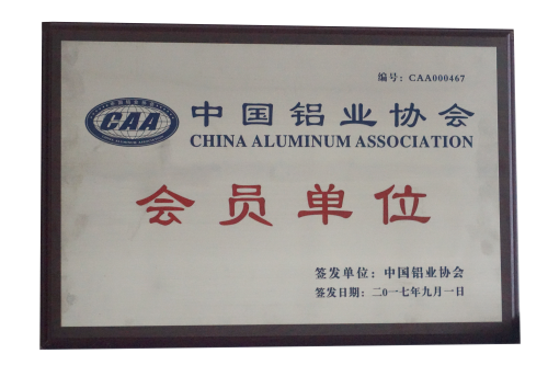 豐金銳榮譽(yù)資質(zhì)--中國(guó)鋁業(yè)協(xié)會(huì)會(huì)員單位